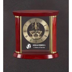 Rosewood Glass Clock Executive Awards