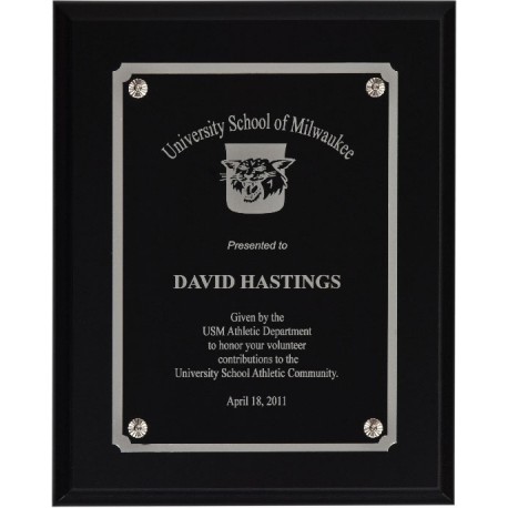 Black Matte Finish Plaques PL801