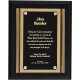 Black Matte Finish Plaques PL803