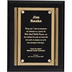 Black Matte Finish Plaques PL803