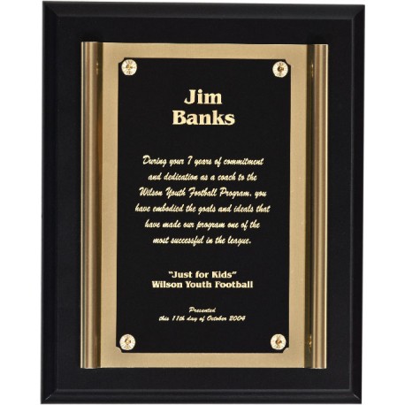 Black Matte Finish Plaques PL803