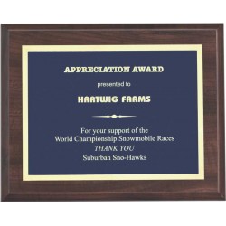 Cherry Finish Plaques PL1702