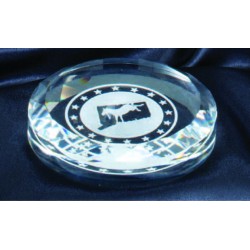 3 1/2" Crystal Paperweight