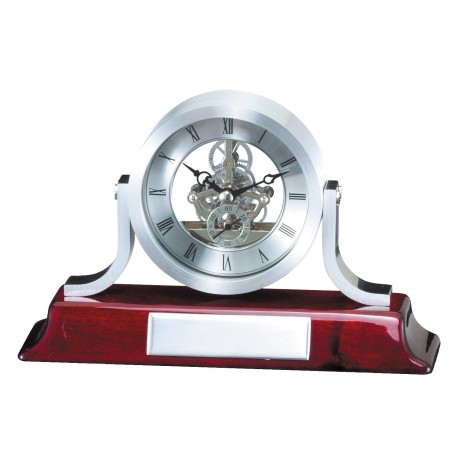 Silver Clock on Rosewood Base Executive Awards
