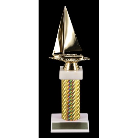 Gold Carbon Fiber Trophy T-3206